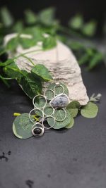 Pinolith Jasper & Black Star Sterling Silver Necklace - Image 2