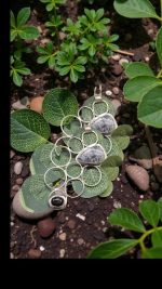 Pinolith Jasper & Black Star Sterling Silver Necklace