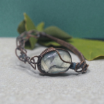 Copper wire-wrap bracelet
