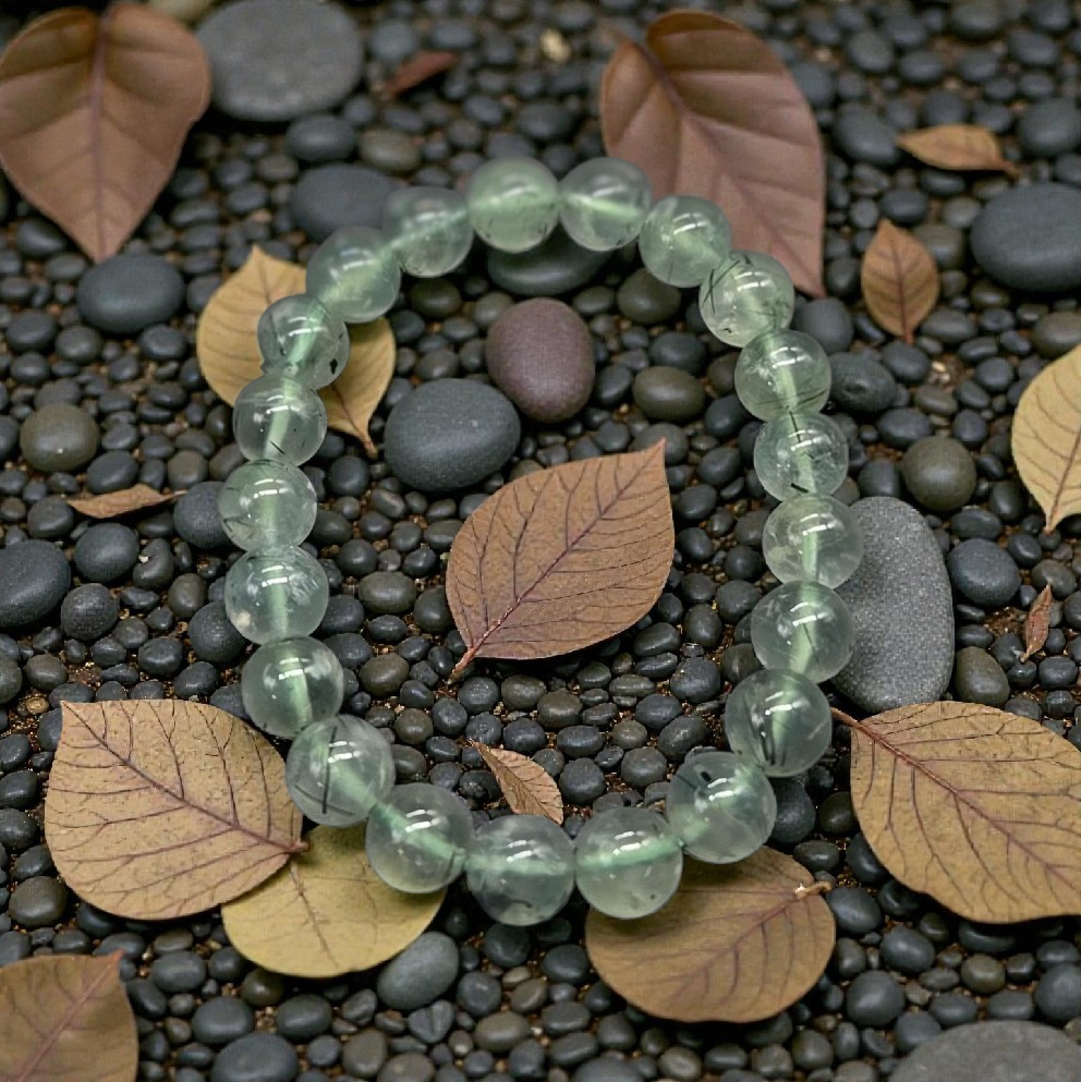 evergreen path jade beaded bracelet Green Aventurine beaded bracelet - Image 1